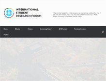 Tablet Screenshot of internationalstudentresearch.com